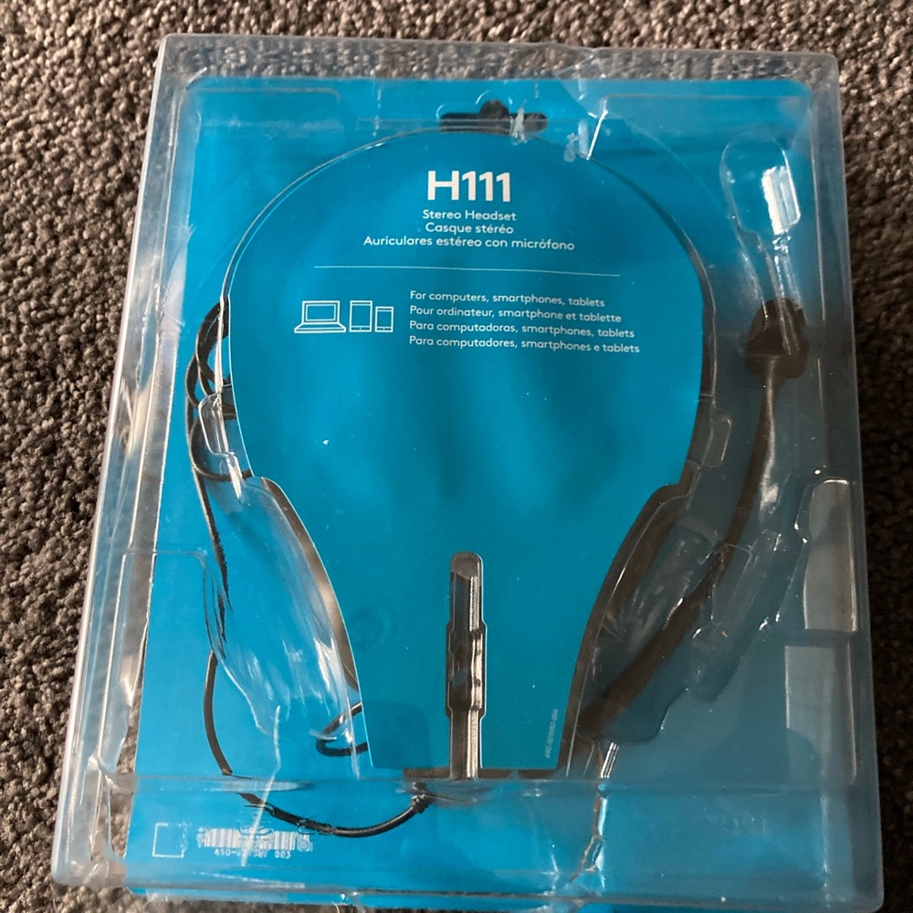 Black headphones